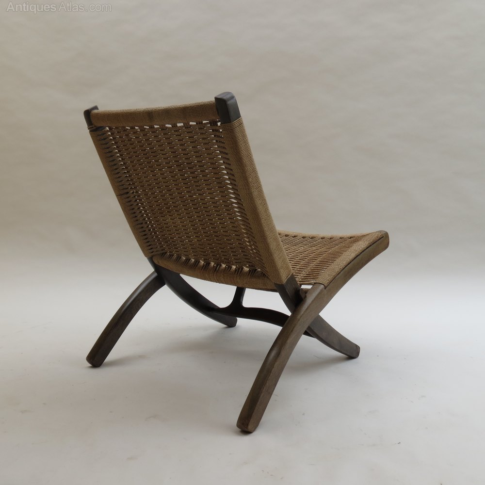 Antiques Atlas Vintage 1970s Danish Cord Folding Chair