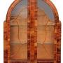 Art Deco 1930s Figured Walnut Display Cabinet