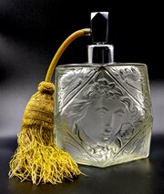 Art Deco Bohemian Czech Glass Scent Bottle