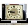 Art Deco Chrome and Bakelite Clock By Jaz