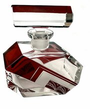 Art Deco Glass Perfume Bottle By Karl Palda
