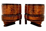 Art Deco Italian Pair Of Matching Bedside Tables