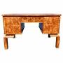 Art Deco Stylish Figured Walnut Desk, c1930