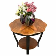 Art Deco Two Tier Figured Walnut Coffee Table
