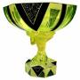 Art Deco Uranium Glass Figural Comport Centrepiece
