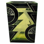 Art Deco Uranium Glass Vase By Karl Palda, C1930