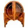 Art Deco Walnut Rocket Cabinet, c1930