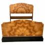 Spectacular Art Deco Walnut Double Bed, c1930