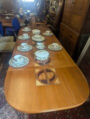 Danish Gangso Møbler Drop-Leaf Dining Table