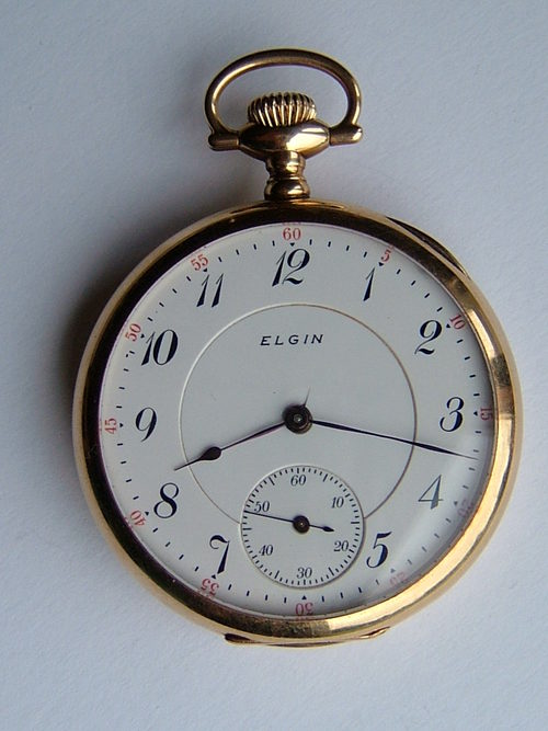 Elgin solid gold pocket clearance watch