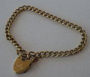 Vintage 9CT Gold Curb Link Bracelet