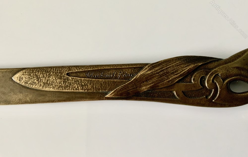 Antiques Atlas French Bronze Letter Opener