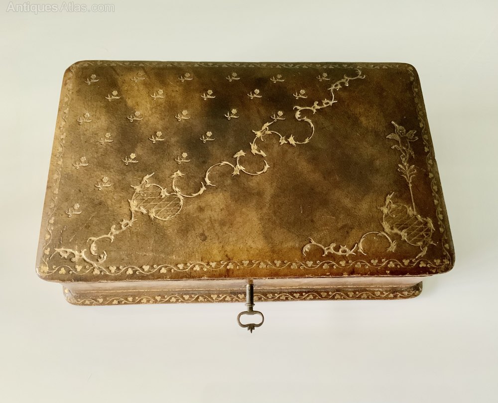 Antiques Atlas French Leather Jewellery Box