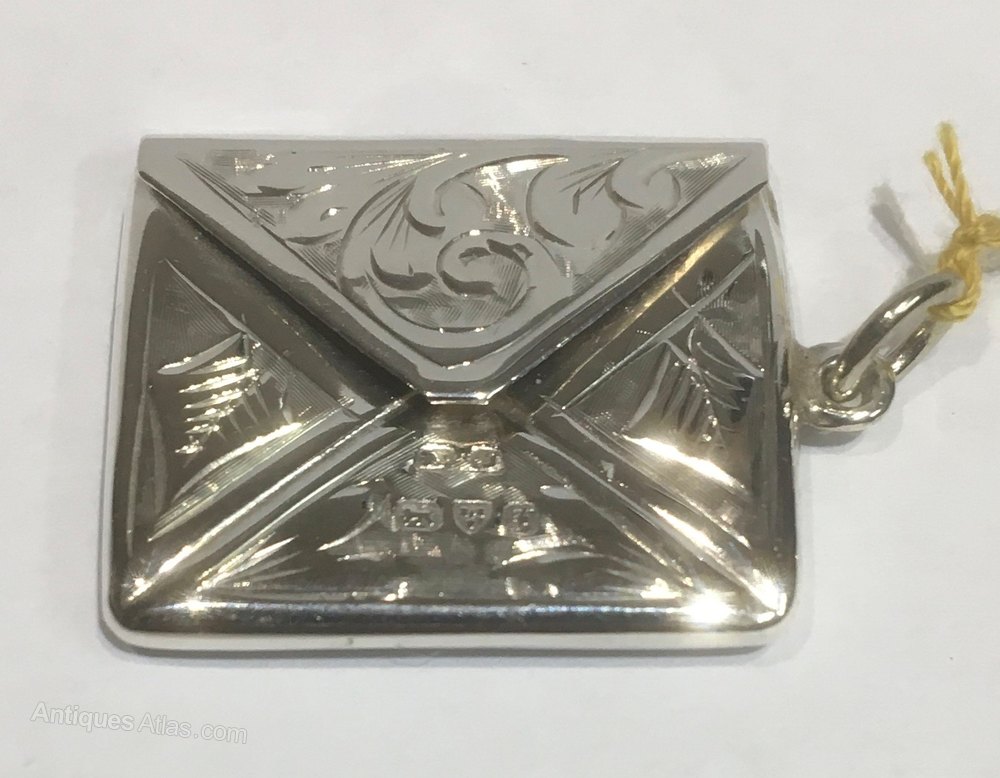 Antiques Atlas Edwardian Silver Postage Stamp Holder, 1906.