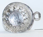 Silver French Wine Taster Tastevin Circa 1875.