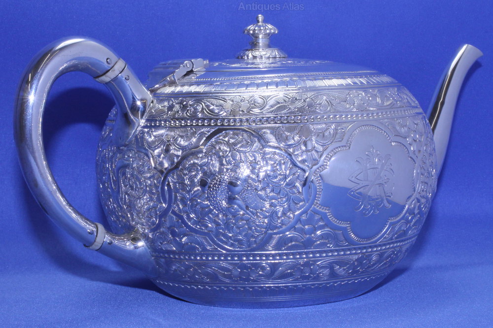 Antiques Atlas Silver Victorian Teapot, London 1878, W. Hunter