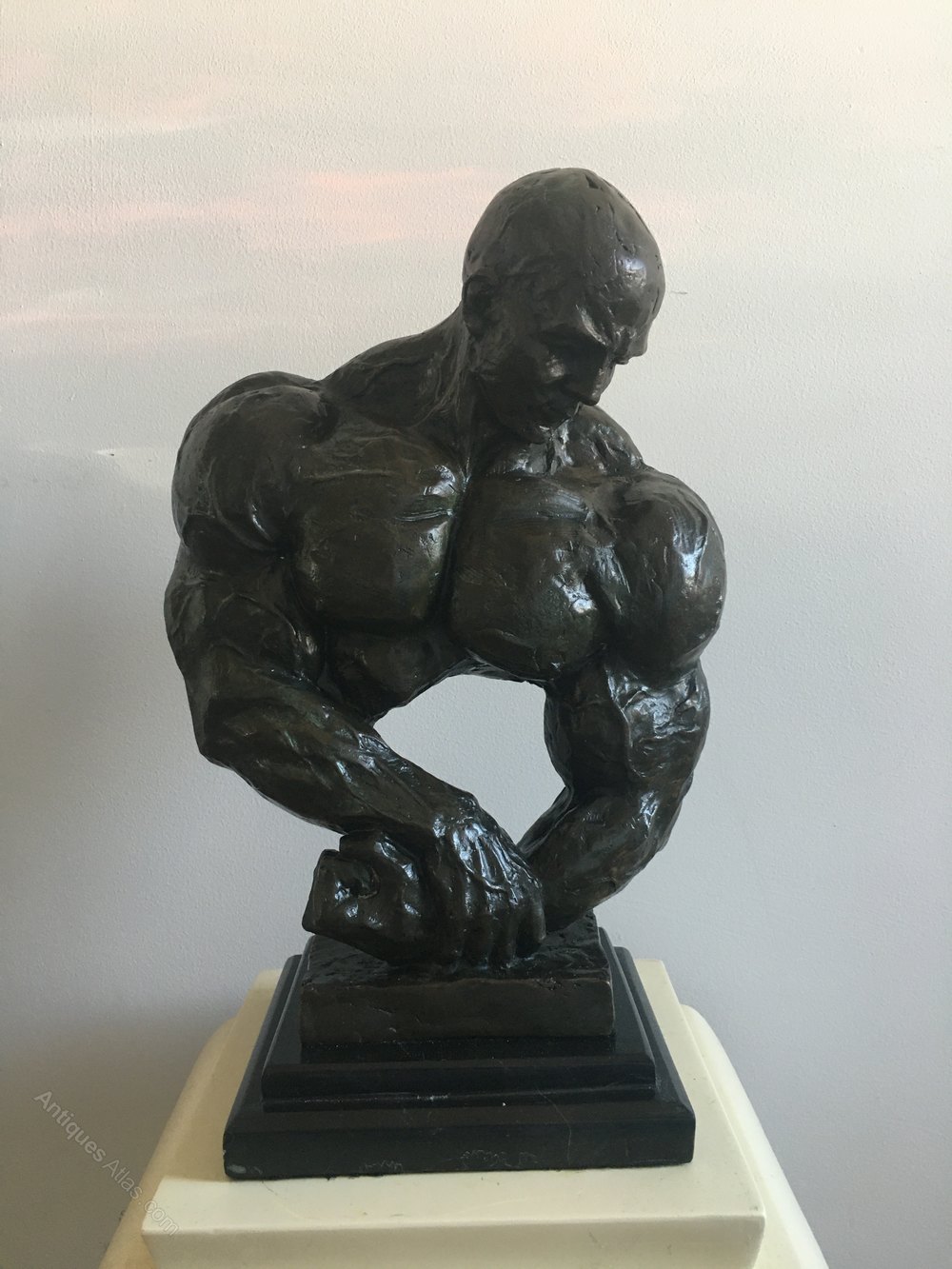 Antiques Atlas Bronze Body Builder Torso