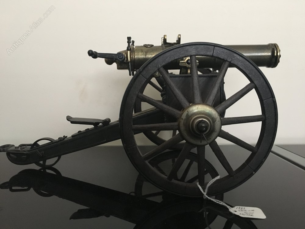 Antiques Atlas Scale Model Of A Gatling Gun