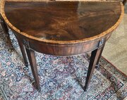 Geo III Demi Lune Card Table