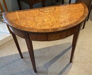 Geo III Satinwood Card Table