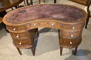 Maple & Co Kidney Shaped Satinwood Desk