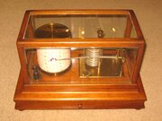 A Fine Mahogany Cased Barograph By Ross Of London.