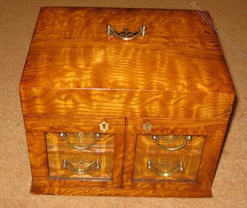 Antiques Atlas A Very Special Victorian Ash Wood Jewellery Box