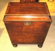 Georgian, Sarcophagus Style, Mahogany Wine Cooler.