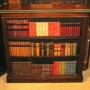 Late Victorian mahogany open bookcase