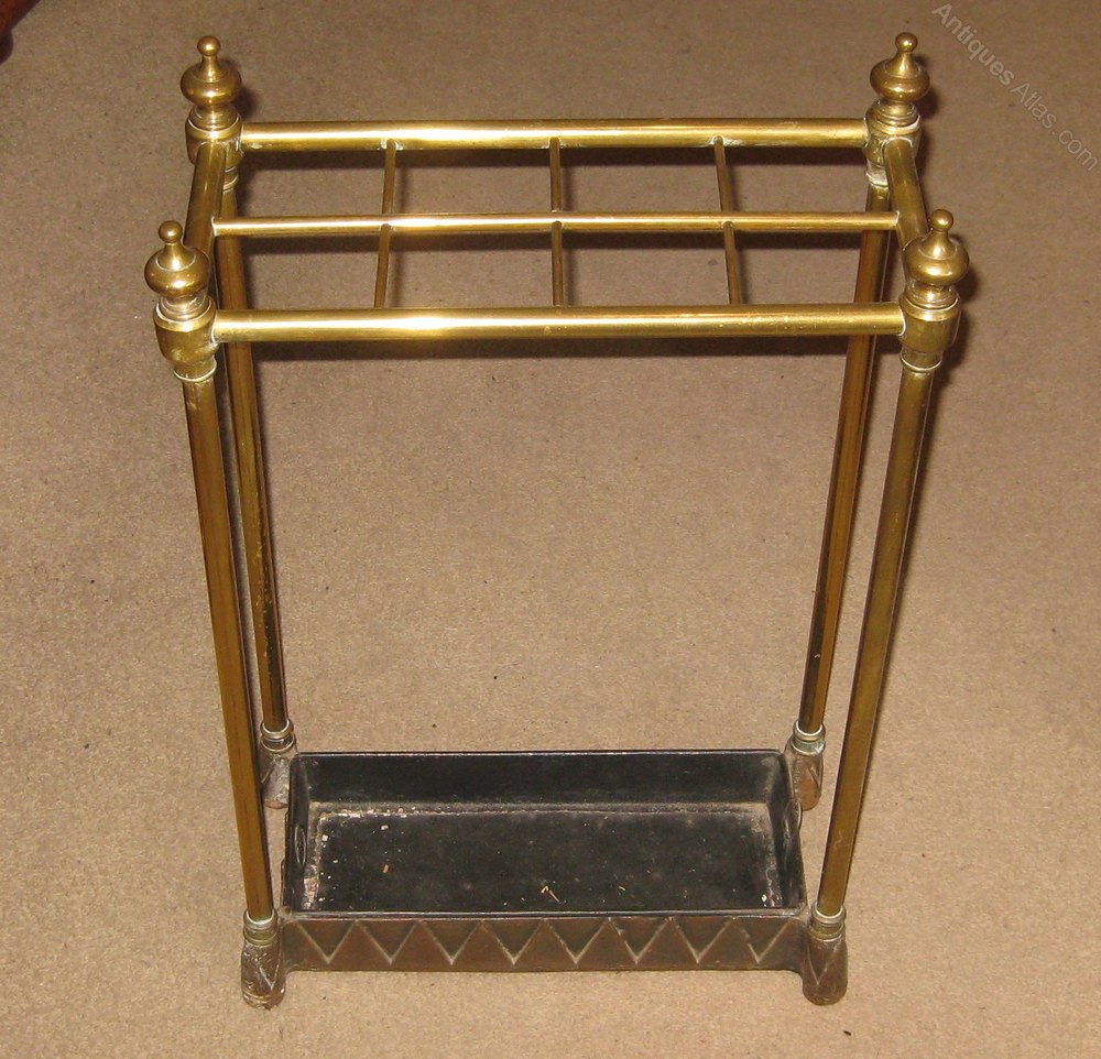 Victorian Brass Eight Section Umbrella Stand Antiques Atlas