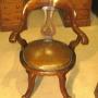 Victorian Mahogany Revolving Desk Chair. 