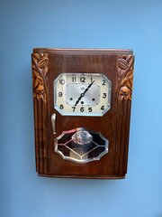 Art Deco French Jura Westminster Chime Wall Clock