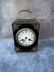 French Japy Freres Striking Campaign Mantel Clock