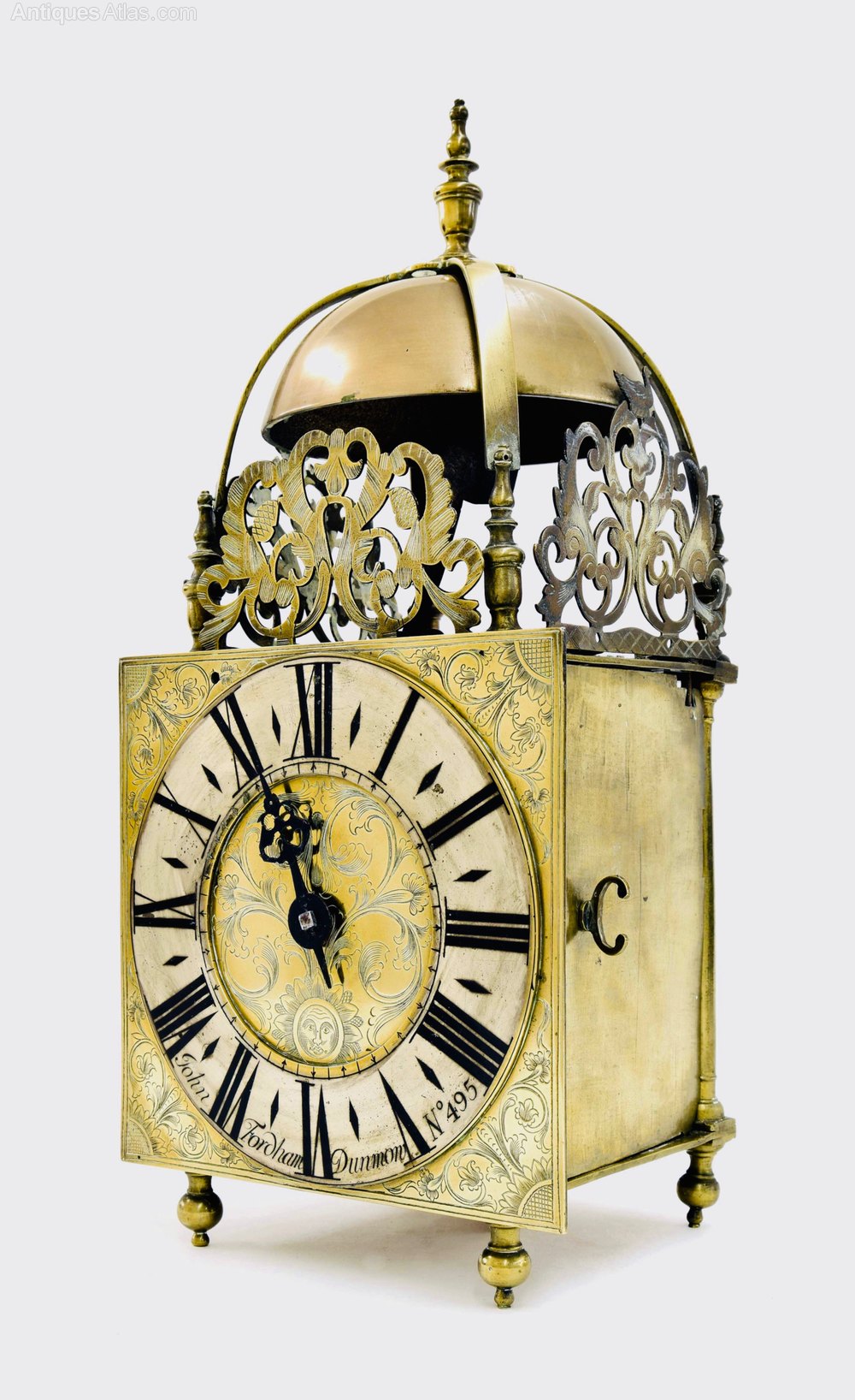 Antiques Atlas Early 18th C Lantern Clock ‘John Fordham, Dunmow’