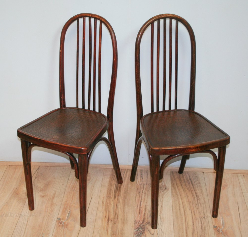 Pair Thonet Bentwood Chairs Att Josef Hoffmann Antiques Atlas Pair Thonet Bentwood Chairs Att Josef Hoffmann Of Antique
