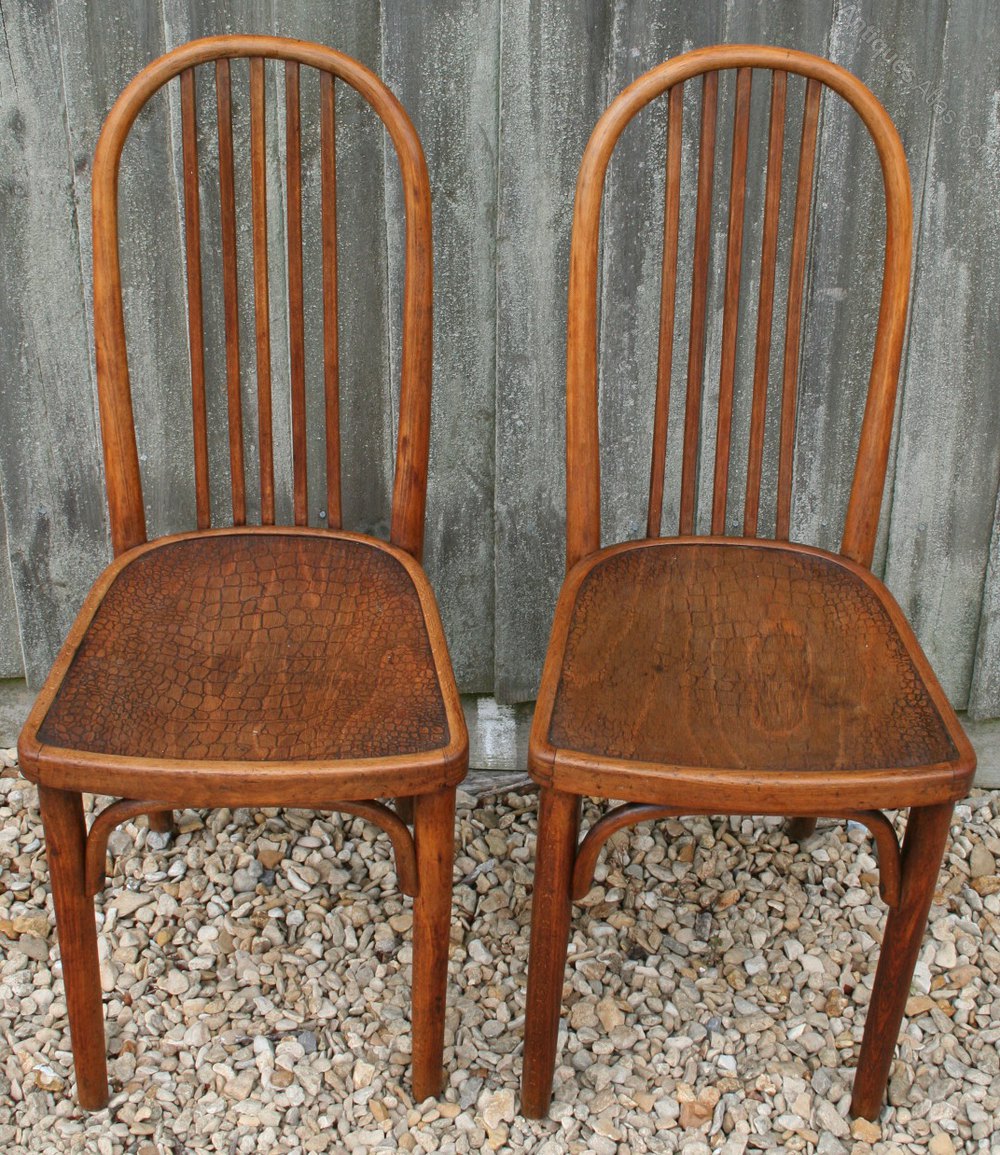 Pair Of Cafe Chairs By Josef Hoffmann Antiques Atlas