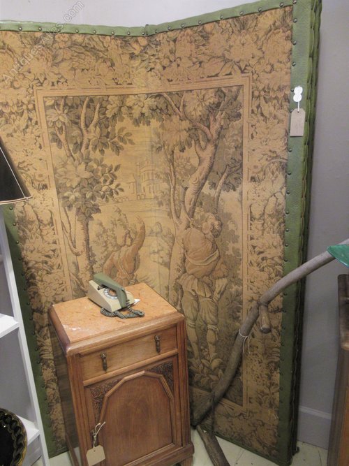 A Large Tapestry Fold Screen 4 Sections Antiques Atlas