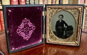 1850s Daguerreotype Photograph Of Young Boy 