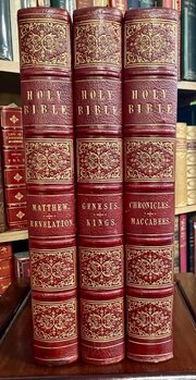 1860 Family Devotional Bible By Matthew Henry X 3