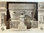 1890s Architectural Photogravure Roman Columns 