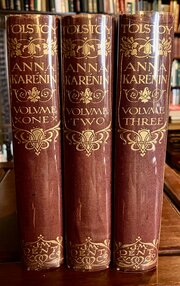 1904 Anna Karenina By Leo Tolstoy 3 X Volume Set 