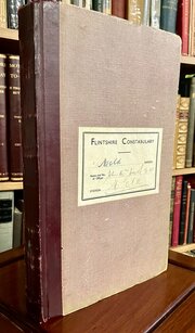 WW2 Police Crime Log Book Flintshire Wales 