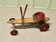 1930s Periclès Wooden Tricycle Antique Wooden Car