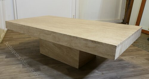 1970s Vintage Travertine Stone Cube Coffee Table as284a10949 / TNG267 ...