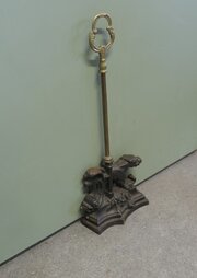 19th Century Cast Iron Door Stop, Door Porter