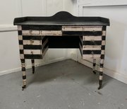 19thC Italian Baroque Painted Console Side Table
