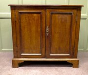 19th Century Oak Shelved Lockable Cupboard  