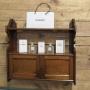 2 Door Walnut Wall Cabinet 