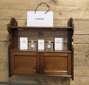 2 Door Walnut Wall Cabinet 