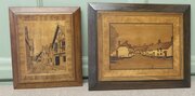 2 Early 20th Century Marquetry Pictures 